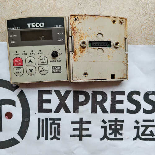东元7300CV变频器面板，成色如图，拆机包好