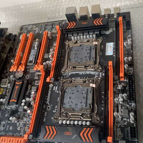 华南X99f8d双路主板