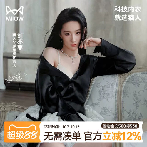 猫人聚拢小胸显大防下垂文胸胸罩