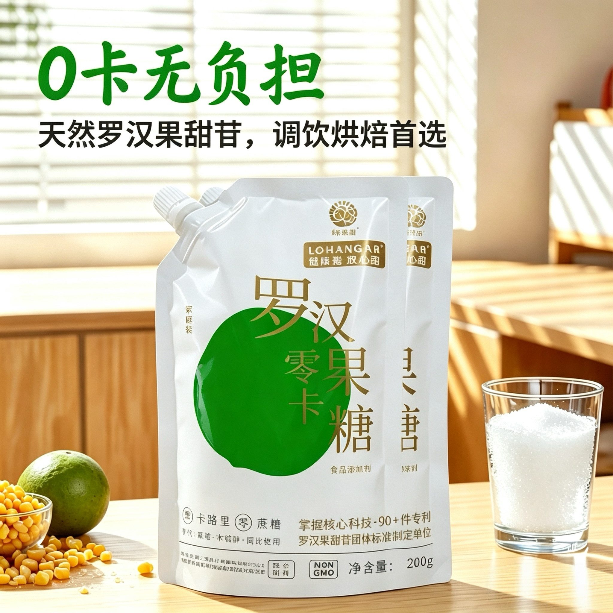 绿果甜罗汉果零卡糖0卡无糖代糖图片