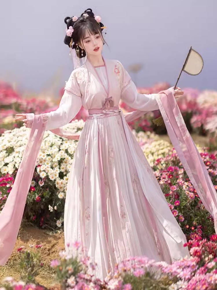 Yingyu orchid clothing and butterfly clothing Hanfu female national style Tang Xunzi 齐 waist skirt embroidered daily spring and summer