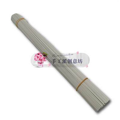 2号60cm80cm胶包花杆手工铁丝毛线花编筐花束制料咖啡色绿白麻色