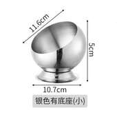 创意不锈钢商用酒吧烟灰缸厨房收纳桶餐桌清洁自助餐酱料筒斜口碗