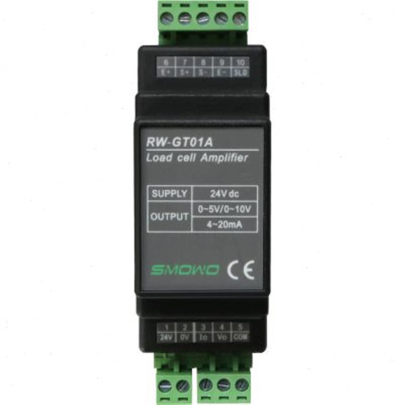 RW-GT01A导轨式称重测力变送器/0-5V/4-20mA称重变送器称重传