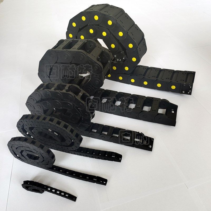 JFLO小型塑料尼龙拖链怡合达机床坦克链线槽igus半封闭导链履带条