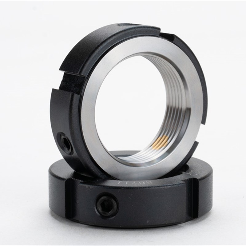 锁紧螺母R-M68*1.5/2.0机床主轴螺帽R型带铜钉圆螺母丝杆防松锁定