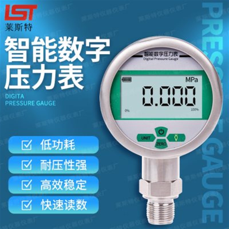 莱斯特精密数字压力表 高精度数显压力表 正负压 真空数显压力表