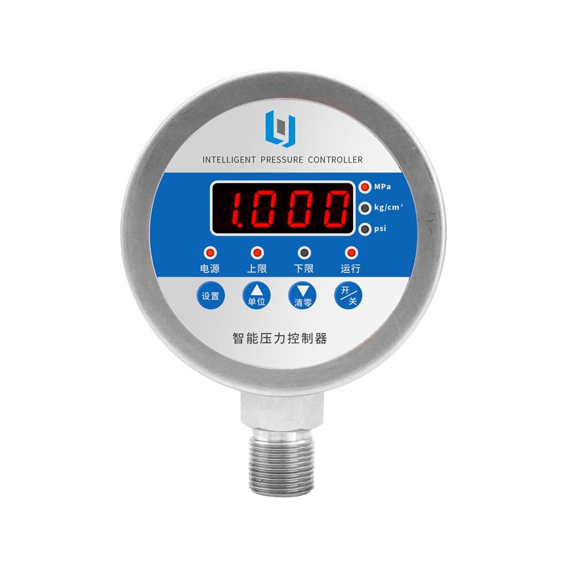 UI80智能数显压力控制器不锈钢回差控制压力开关数字电接点压力表