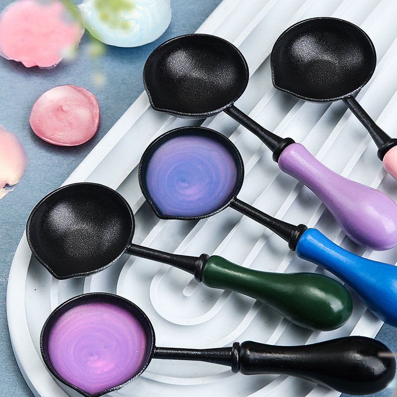 手工婚礼请柬火漆印章加热不粘勺子防粘易清理火漆蜡工具