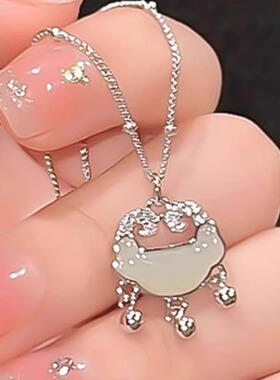 钛钢项链新中式平安锁国风吊坠气质精致锁骨链女