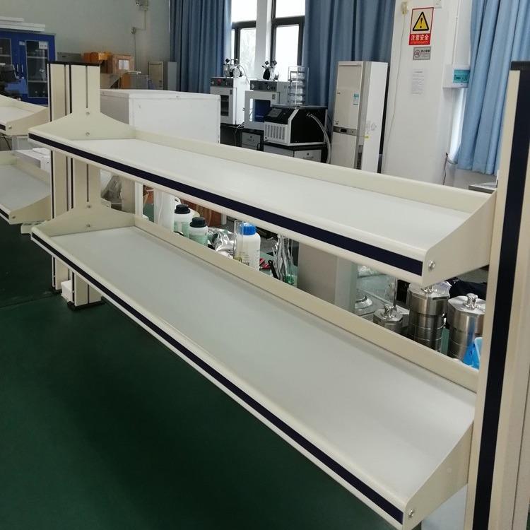 实玻验台实验室剂架铝玻钢边台中台台3置置物架实验室储放物试架
