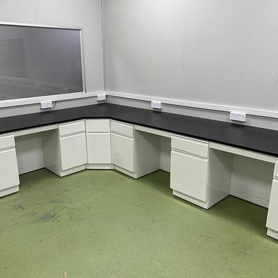 深圳源中750/1500头厂钢木实验台工台作台 PP边全家钢央操作台 理