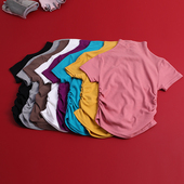 性感辣妹设计感紧身运动短袖 女夏季 t恤瑜伽上衣 半高领打底衫 短款