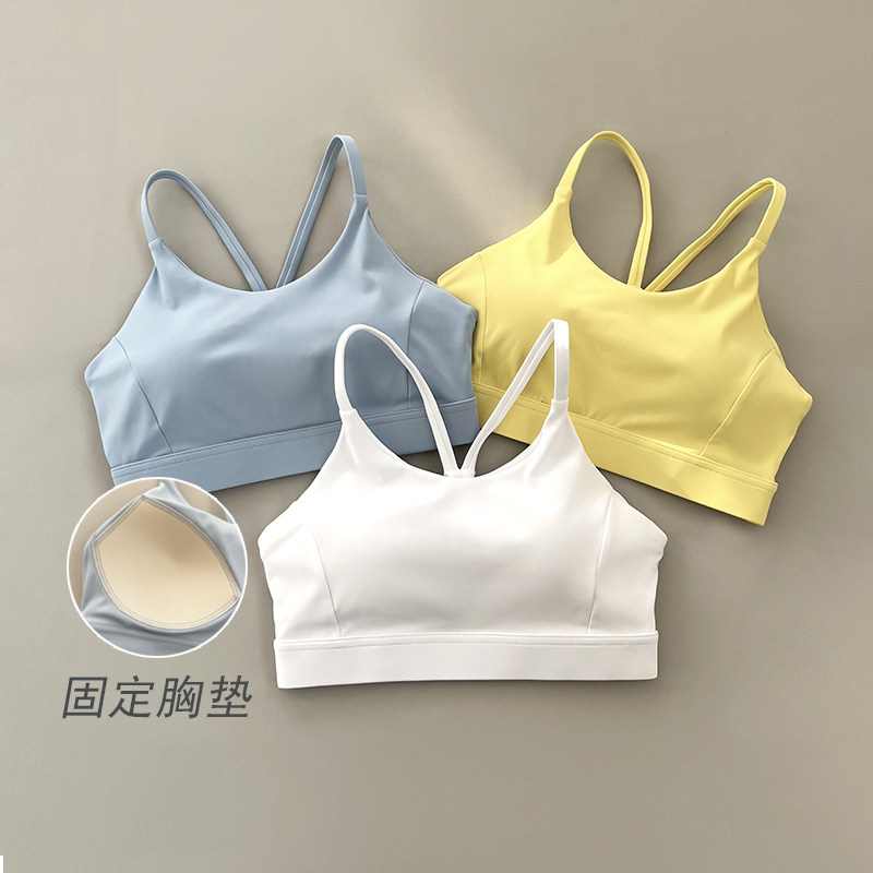 新款文胸后背交叉带美背运动裹胸式抹胸文胸高强度一体式吊带背心,运动服/休闲服装,运动文胸,淘宝优惠券,粉丝福利购,淘宝优惠卷