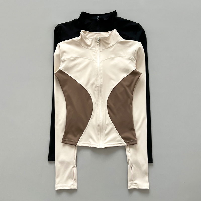 瑜伽服运动外套女晨跑秋季2025弹力紧身显瘦长袖跑步速干透气上衣