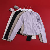 跑步速干透气开衫 瑜伽服运动外套女晨跑秋季 2026弹力紧身显瘦长袖