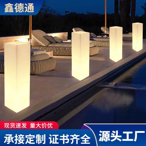 led落地灯酒店走廊过道灯网红餐厅方形景观灯活动婚庆装饰灯柱