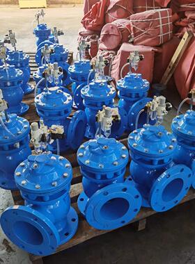 0阀门气动排泥阀JM64X球墨铸铁JM644X4液动气动角式排泥N阀D5-DN6