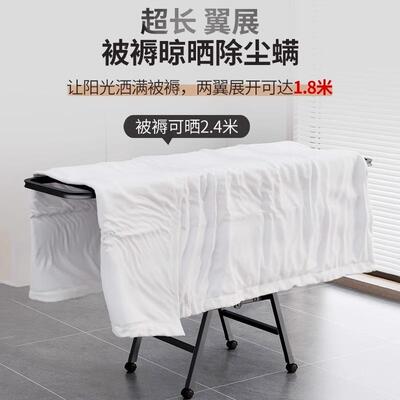 折叠晾衣架落地阳台室外晒被合子室铝金凉衣内架家用晾bKfD6dye直