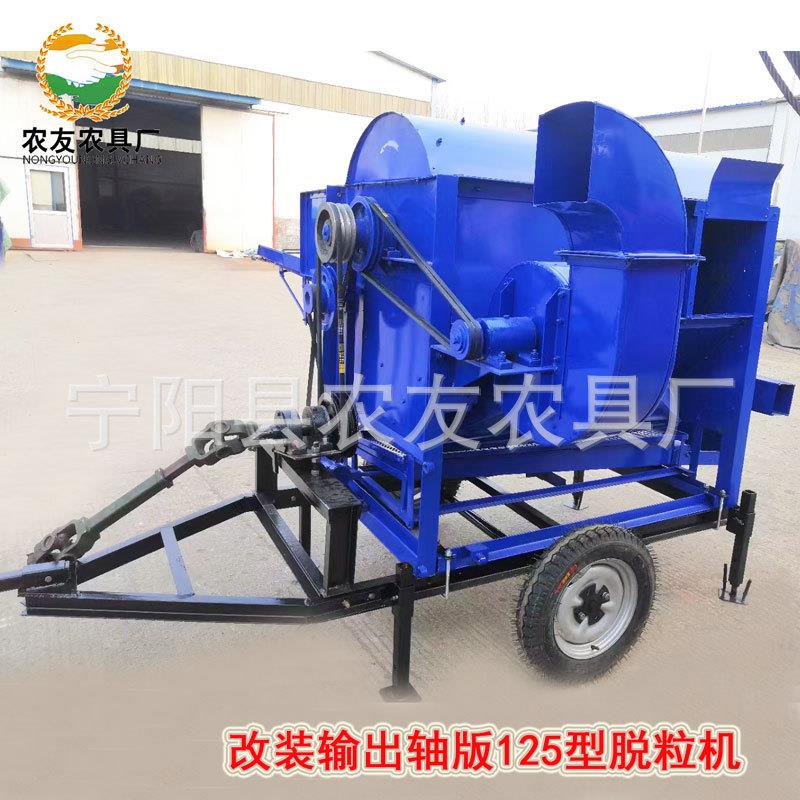 大直型谷子脱粒/机/小麦脱粒厂机打场机EBA稻谷脱粒机家销