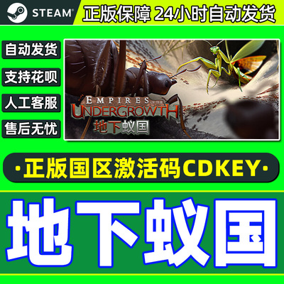 Steam游戏地下蚁国 Empires of the Undergrowth 国区激活码CDKey
