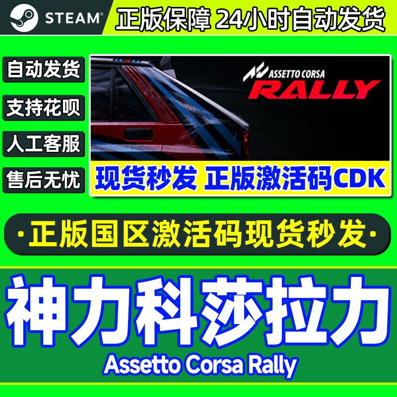 Steam 神力科莎 拉力 AC Rally 国区激活码CDKey PC中文正版游戏