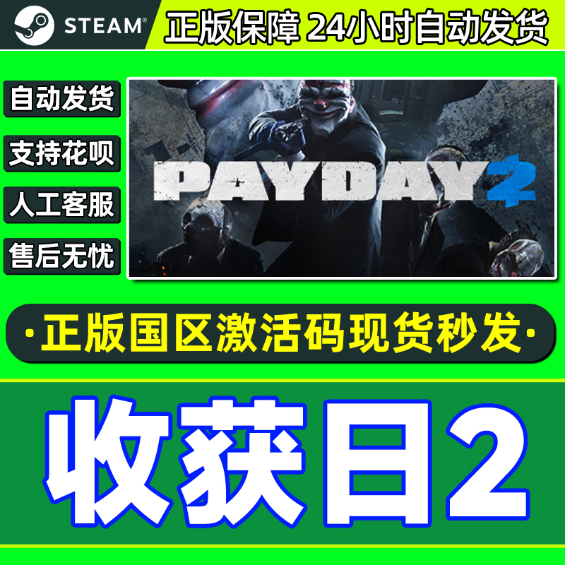 Steam 收获日2 PAYDAY 2  国区激活码CDK PC正版