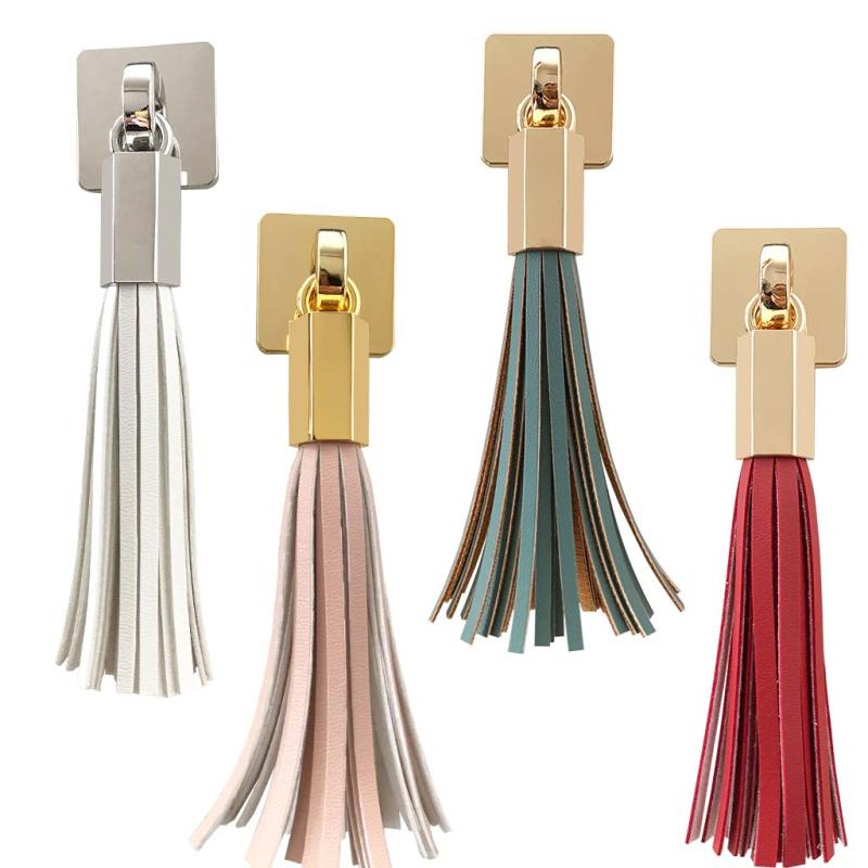 北欧简约TURRI轻奢家具抽屉z把手意大利风铬色飘穗流苏留须皮拉手