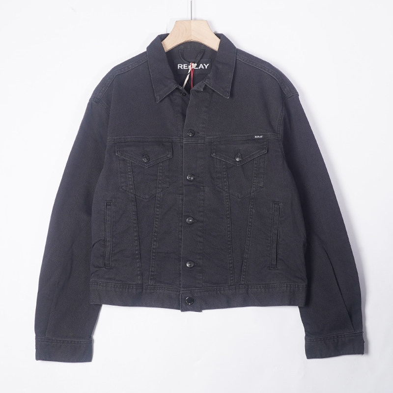 REPLAY意大利轻奢奥莱撤柜女式牛仔夹克外套机车朋克W311P-031