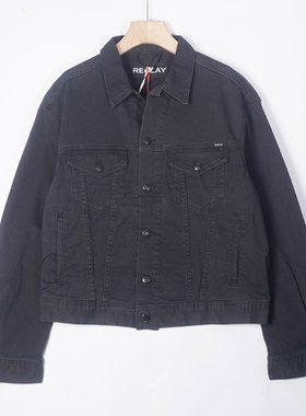 REPLAY意大利轻奢奥莱撤柜女式牛仔夹克外套机车朋克W311P-031