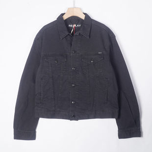 REPLAY意大利轻奢奥莱撤柜女式牛仔夹克外套机车朋克W311P-031
