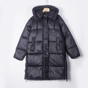 Replay女士长款棉服外套面包服