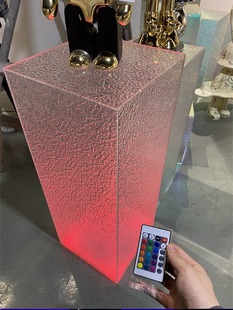 亚克力发光炫彩水波纹展厅艺术品摆件装置服饰商品现代简约摆台