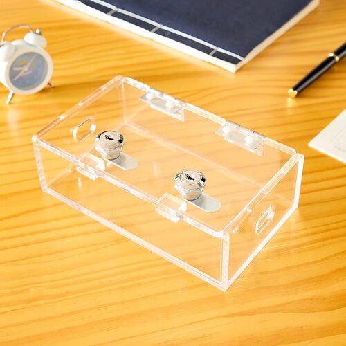 带锁收纳柜收纳箱亚克力