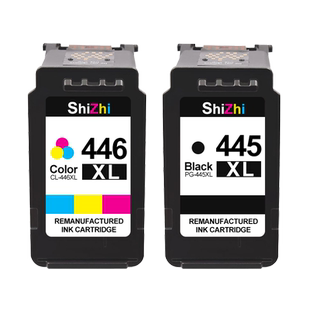 时至445墨盒适用佳能MG2540S打印机墨盒mg2545S TS3140 TR4540 MG2440 ts3440 MG2940 MX494 连供 446 ts3340