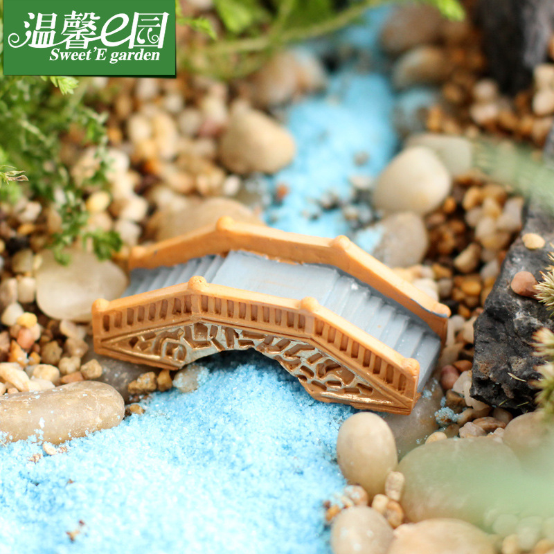 可代加工宫廷风格桥 小桥流水 仿真石拱桥 zakka杂货 微景观树脂