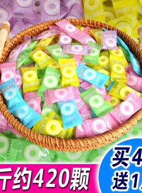 Mints强劲清凉薄荷糖散装老式火锅酒店招待糖果网红袋装500g