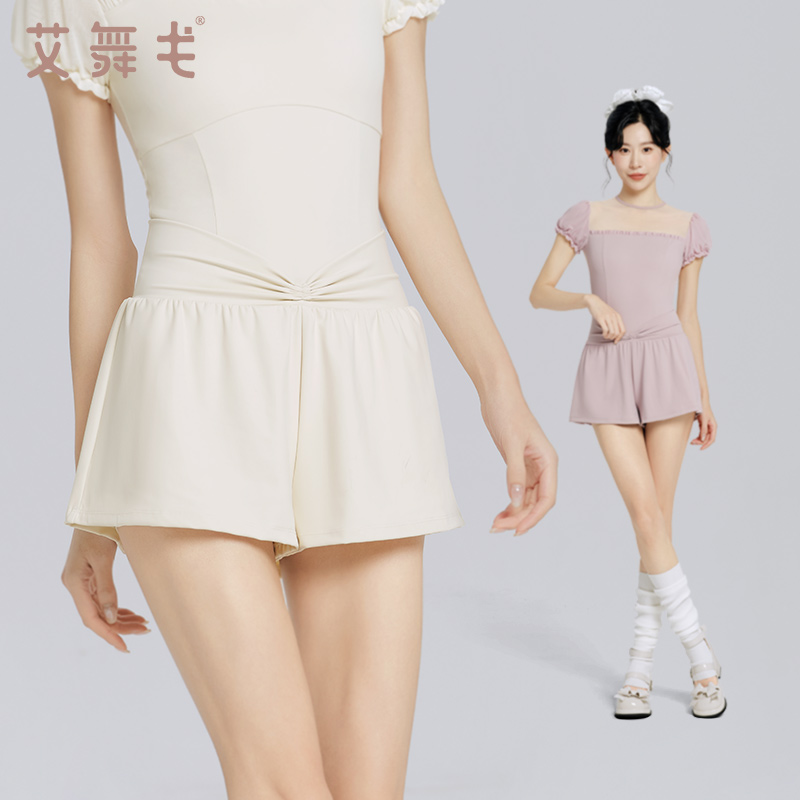 舞蹈裤黑色显瘦短裤跳舞三分裤