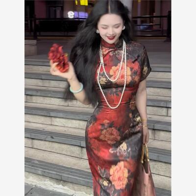 微胖mm气质新中式国风美