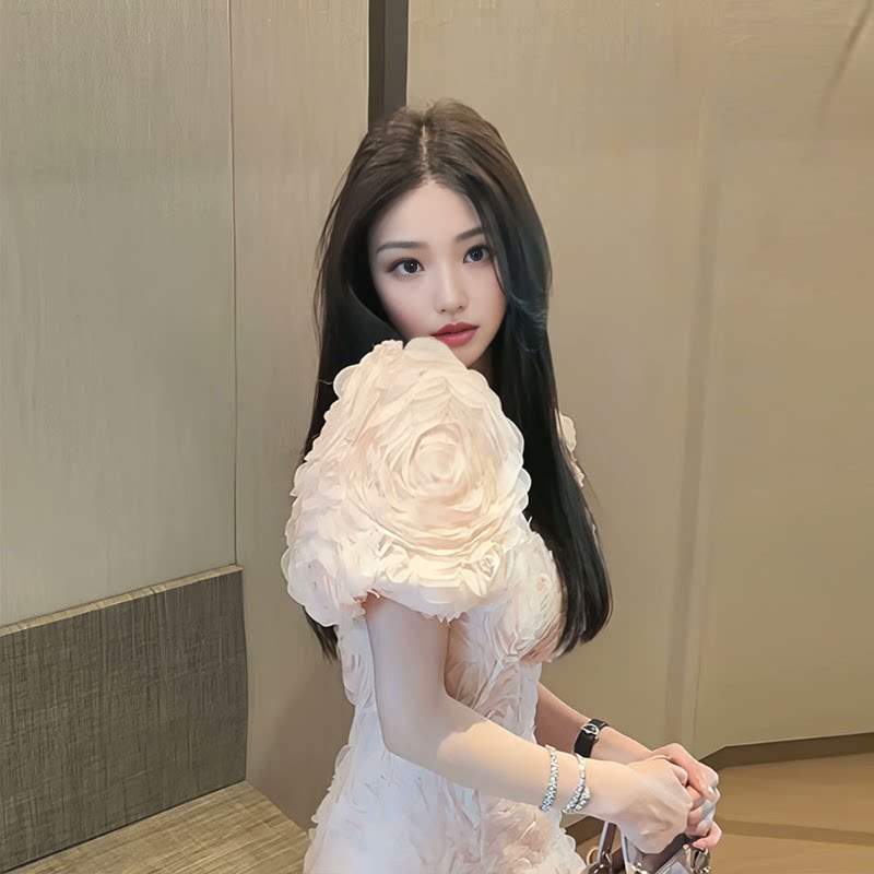 礼服裙名媛高级感立体花