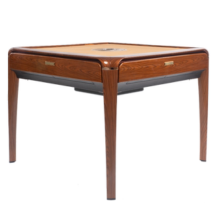 希友麻将机四口机锦绣河山灰蓝闪银餐桌两用玻璃盖板全自动麻将桌