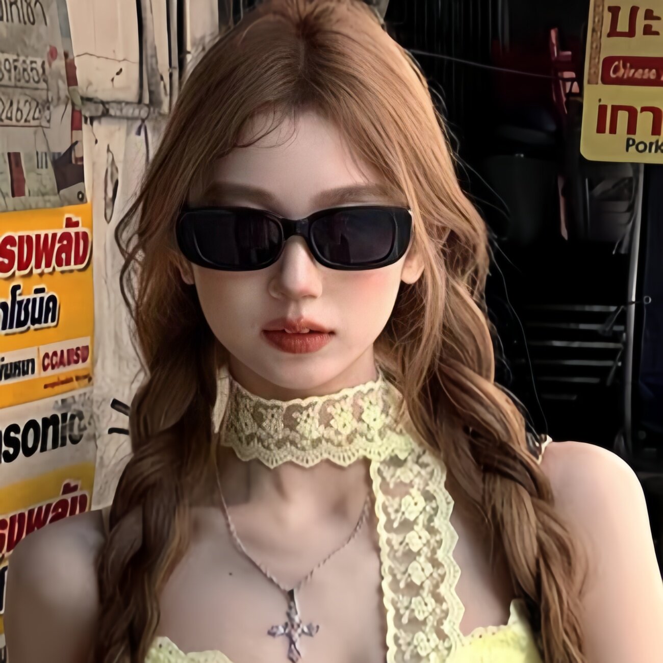 森蓝家欧美复古小框太阳镜高级感时尚潮酷男女ins网红街拍墨镜