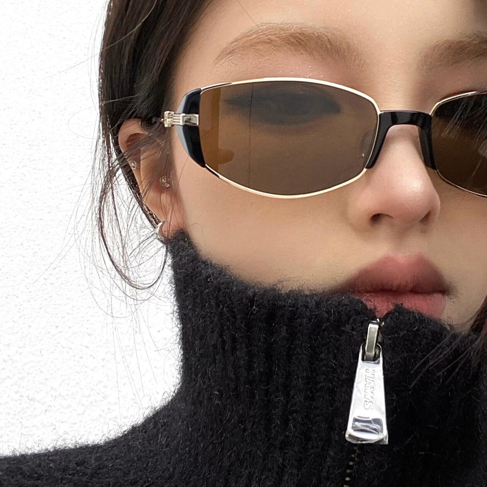 森蓝家眼镜摩登复古茶色窄框太阳镜女高级感2024新款个性时尚猫眼,ZIPPO/瑞士军刀/眼镜,太阳眼镜,淘宝优惠券,粉丝福利购,淘宝优惠卷