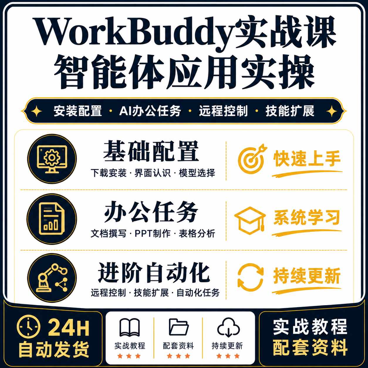 腾讯WorkBuddy操作手册AI办公智能体教程远程控制安装配置