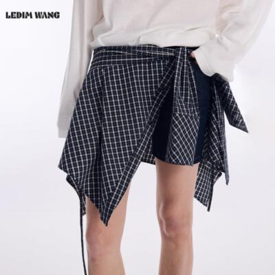 LEDIMWANG格子屁帘女202