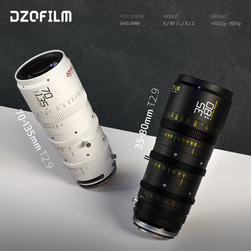 DZOFiLM东正CATTA ZOOM无邪全画幅电影变焦镜头微单T2.9 70-135mm