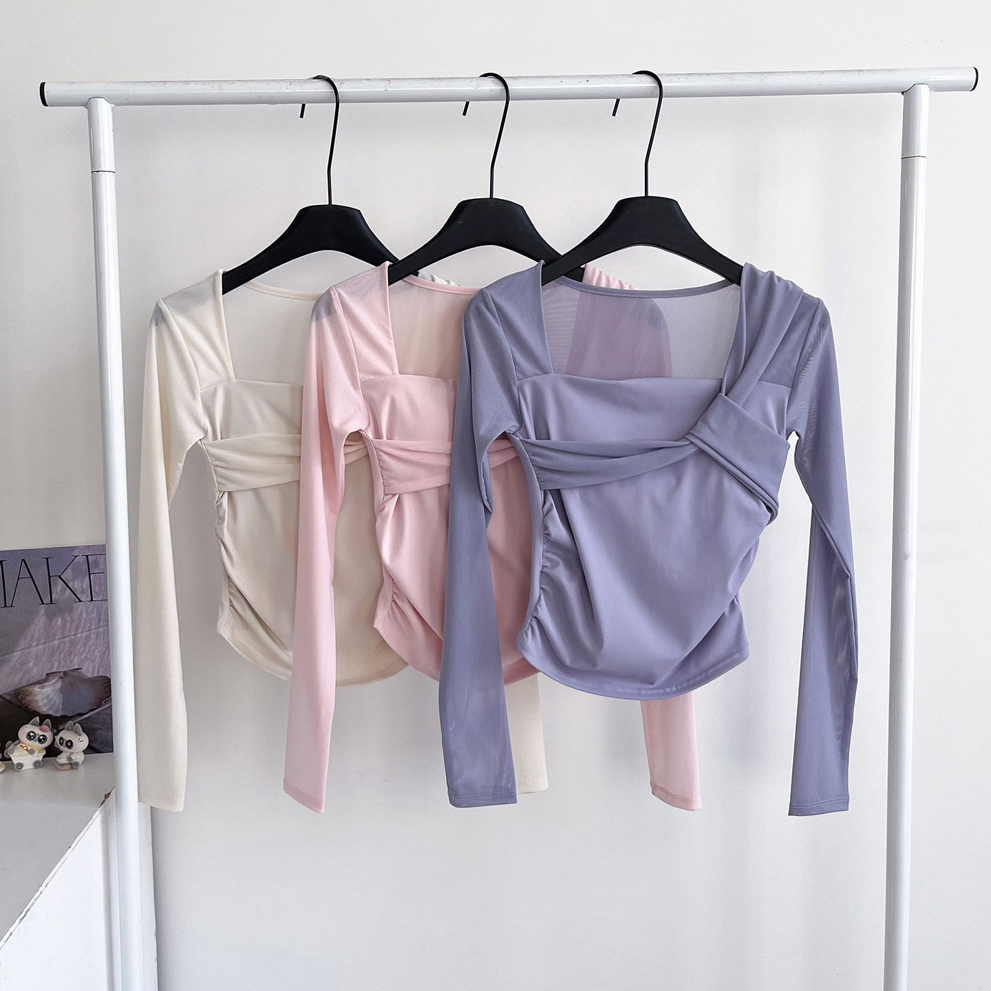 新款普拉提训练健身上衣女绝美网纱瑜伽服带胸垫运动长袖速干衣,运动服/休闲服装,健身衣,淘宝优惠券,粉丝福利购,淘宝优惠卷