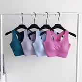 运动内衣女薄款 防震高强度防下垂大胸显小健身瑜伽无痕美背文胸罩