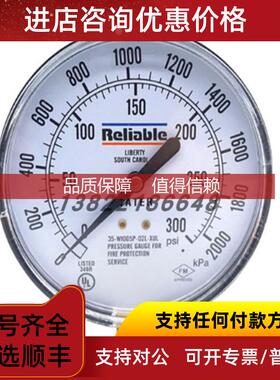 询价可靠（Reliable35-W1005P-02L-XUL 压力表 水压表 300Psi