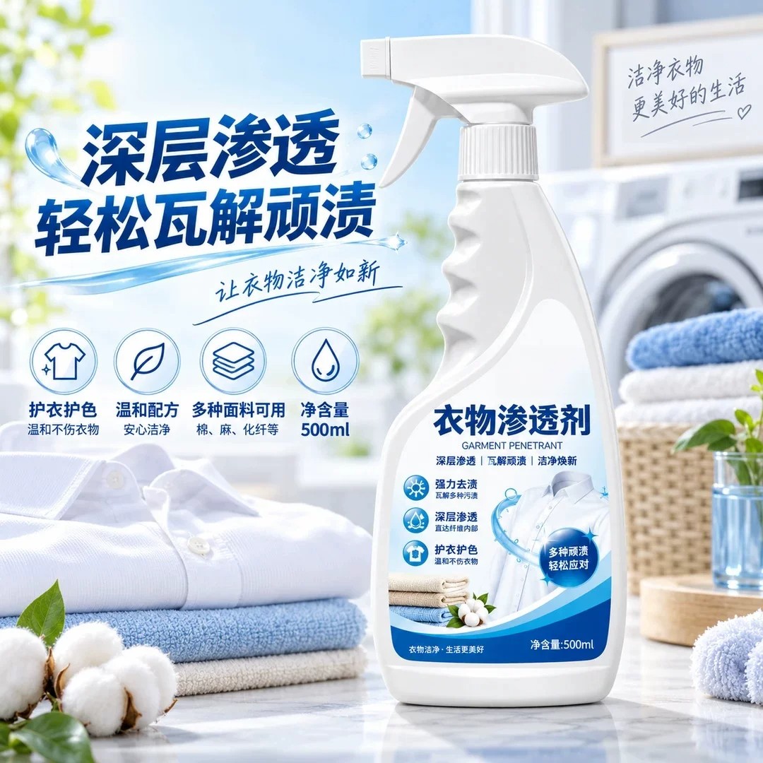YingChen迎臣衣物渗透剂去污渍去黄去油渍衣服油迹顽固污渍干洗剂